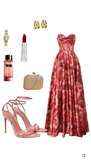 Fancy A line Strapless Rose Red Long Satin Floral Evening Dress Party Gowns Evening Special Formal Dresses Prom Dress HZ1121