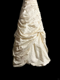 Vintage Wedding Dress Mermaid Sweetheart Ivory Long Wedding Dresses Retro 1970s Bridal Gowns HZ1121