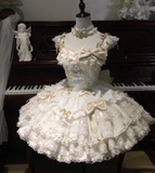Fairy Strap Ball Gown White Sleeveless Short Birthday Dresses Lace Sweet Lolita Dresses HZ1121