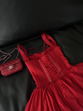 Cute A line Square Neck Red Short Homecoming Dress Summer Middle School Formal 8th Grade Hoco Dresses Cocktail Dress Birthday Outfits HZ1121